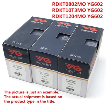 10vnt/Box Korėja UO RDKT0802MO YG602/RDKT10T3MO YG602/RDKT1204MO YG602 CNC Frezavimo Karbido Įdėklų plienas, Nerūdijantis Plienas