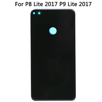 10VNT Nauji P9 Lite 2017 Baterijos Dangtelis Huawei P8 Lite 2017 Galinio Dangtelio Galinio Stiklo Durų Būsto Atveju