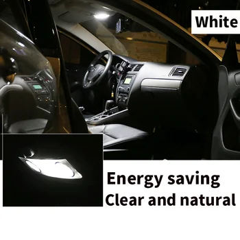 10x Canbus Klaidų, LED Interjero Šviesos Rinkinio Pakuotės 2006-2011 Hyundai Accent Automobilių Reikmenys Žemėlapis Dome Kamieno Licencijos Šviesos