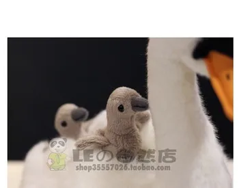 2018 naujas Baltoji gulbė lėlės swan motinos ir vaiko įdaryti žaislas ir juoda balta gulbė modeliavimas pliušiniai žaislai