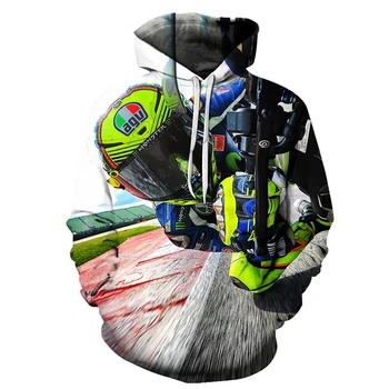 2021 Mados Vyrų 3D Vyrų Hoodie Moterims Megztiniai su Gobtuvu 3D atspausdintas motociklų Mados Lauko laisvalaikio Kostiumai Vyras Hoodid