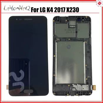 AAA+ Kokybės LCD Su rėmu LG K4 2017 X230 LCD Ekranas Jutiklinis Ekranas skaitmeninis keitiklis Asamblėjos LG K4 2017 LCD Ekranas