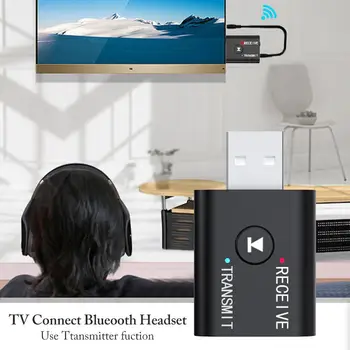 BEESCLOVER 2-in-1 USB Bluetooth5.0 Garso Siųstuvas Smart Imtuvas, Plug and Play TV PC, Ausines