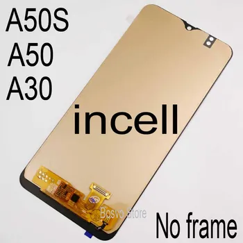 Didmeninė 5 gabalas/daug Incell Samsung A30 A50 A50S LCD ekranas A305 A305F/DS A505 A505F A507 A507F su touch asamblėja