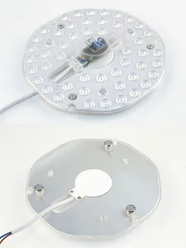 Led panel Apskritimo Žiedas lemputės 12W 18W 24W AC180V-265V 220V SMD2835 LED Apvalus Riba optinis objektyvas modulis Lempos Valdybos Aplinkraštyje