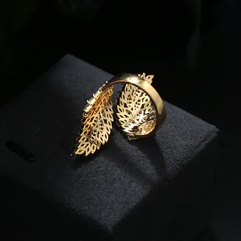Madinga Moterų Papuošalai Rankų Kubinis cirkonis drugelio sparnai reguliuoti vestuvinį žiedą, moterims bijourx