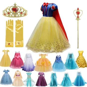 Mergaičių Suknelė Vaikams, Helovyno Cosplay Šalis Princesė Kostiumas Vaikams Kalėdų Dress Up