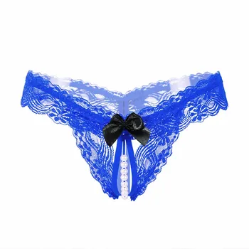 Moterų Sexy G String Nėrinių duobute Atidaryti, Padalinti Lankas Akių Diržas kratinys Kelnaitės Šortai tangas apatinis Trikotažas Underwears Kelnės 2019