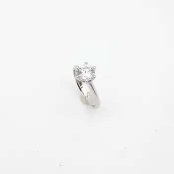 Ms 925 sterlingas sidabro klasikinis šešių letena apdaila suapvalintas cirkonis santuokos vestuvinis žiedas sukakties aktas vaidmenį ofing yra tai, ragavęs