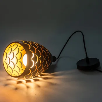 Patalpų Šiuolaikinės LED Lubų Šviesos Paprasta restoranas kambarį miegamojo Apšvietimo šviestuvas aksesuaras Žvynuotas tuščiaviduriai geležies lubų lempa