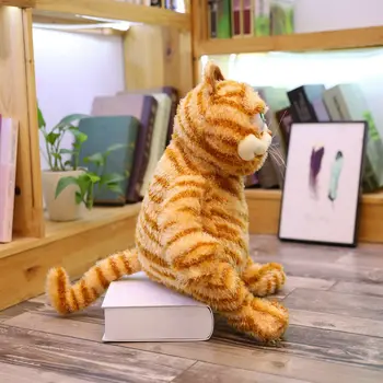 Shorthair Riebalų Garfildas Katė Minkštas Žaislas Iškamšos Tingus Kvailai Katė, Tigras, odos Modeliavimas katė Pliušinis žaislas dovana augintiniai mėgėjams