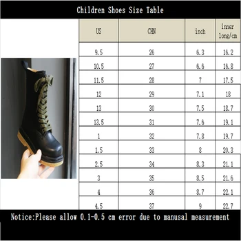 Vaikų batai natūralios odos mergaitės berniukai batai vakarų stiliaus merginos Martin batai naujas kaminas mažoji princesė batai