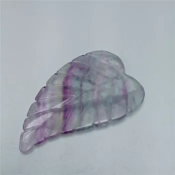 1-3pcs 2020 naujas produktas gražių kristalų amatų gydymo kvarcas, mėlynas apatite vaivorykštė fluorito akmens lapų karoliai