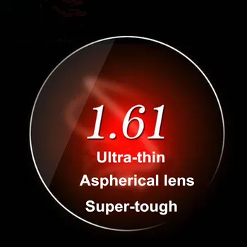 1.61 Indeksas Trumparegystė Aukštos Raiškos Aspherical Objektyvas Super-Kietas Recepto Akiniai-Ultra Plonas Spinduliavimo Varža Pora