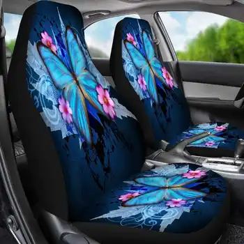 1/6PCS Automobilių Sėdynės Apima 3D Gyvūnų Drugelis Spausdinimo Universaliųjų Automobilių Sėdynės Nustatyti Raštas Sėdynės Pagalvėlės, Pilnas draudimas Daugumai Automobilių