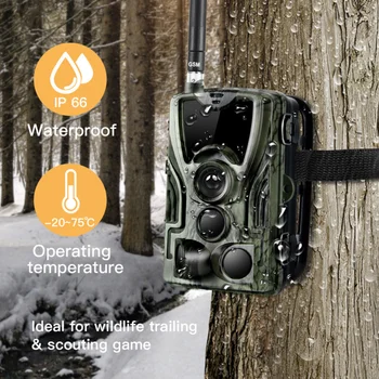 1 Vnt Medžioklės Kamera, Wireless HC-801M Terminio Vaizdavimo ABS Skautų Kamera Medžioklės Kamera Takas Kamera, Foto Spąstus Medžioklės