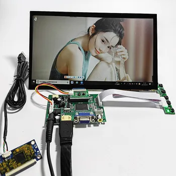 10.1 colių 1366x768 16:9 LCD capacitive jutiklinis ekranas rinkinys automobilio ratai ekranas suite VGA+2AV+HDMI AV2 atbulinės eigos yra teikiama pirmenybė