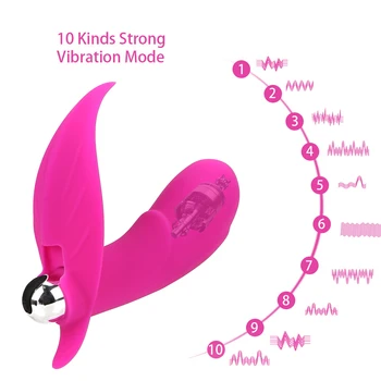 10 Stimuliacijos Nešiojami Vibratorius Vibruojantis Dildo Kelnaitės Makšties Masažas G Spot Klitorio Stimuliatorius Moterų Sekso Žaislai Moterims