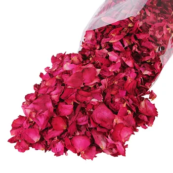 100g Dekoratyvinis Džiovintos Gėlės Rožės, Birių Natūralių Džiovintų Gėlių, Vestuvių Konfeti Apdailos Paspaudus Sausų Gėlių, Rožių Žiedlapių Maudymosi