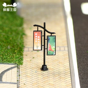 10vnt 1/42 1/87 1/100 masto modelis gatvės kelių billboard miniatiūriniai Aukšto slėgio valcuotoji diorama geležinkelio gatvės scena