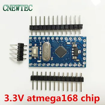 10vnt pro mini atmega168 Pro Mini 168 Mini ATMEGA168 3.3 V/8MHz už Arduino BTE15-01