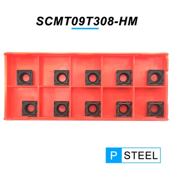 10VNT SCMT09T308 HM PC4125 Aukštos Kokybės Vidaus Tekinimo Įrankis SCMT 09T308 Karbido Įdėklai CNC Tekinimo staklių Pjovimo Įrankis, Skirtas Plieno