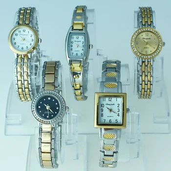 10vnt Sumaišyti Birius Daug Spalvingų Rose Gold Lady Moterų Laikrodžiai Kvarco Judėjimas Laikrodis Suknelė Žiūrėti Dovana JBT1 Didmeninės kainos
