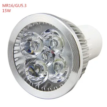 10vnt Super Šviesus 9W 12W 15W GU5.3/MR16 LED Lemputės Šviesos Lempos 110V, 220V Pritemdomi Led Prožektoriai Šilta Balta/Vaiskiai Balta/šaltai Balta
