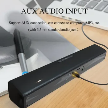 10W Bluetooth Garsiakalbiai Hifi Namų Erdvinio garso Sistema Soundbar Stereo Laidinio Ir Belaidžio PC Teatras TV Garsiakalbis žemų dažnių garsiakalbis