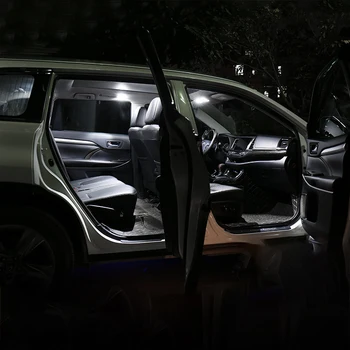 14x T10 Girlianda LED Lemputės Automobilių Salono Dome Skaitymo Lemputės Kosmetinis Veidrodėlis Kamieno Žibintai BMW 3 Serija E46 2000-2005 Priedai