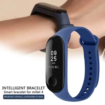 15vnt Silikono Watchband Pakeitimo Apyrankė Xiao mi mi Smart Juosta 4 3