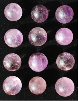 16-20pcs natūralus ametistas kvarco kristalo kamuolys