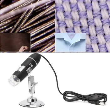 1600X USB Skaitmeninis Mikroskopas su Kamera Endoskopą 8LED didinamasis stiklas su Metalo Stovas Dropship l29k
