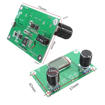 1Pc 87-108MHz DSP&PLL LCD Stereo Skaitmeninis FM Radijo Imtuvo Modulis + Serijos Kontrolės