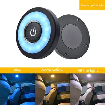 1PC Automobilių touch stogo šviesos Spalvos USB Įkraunamas LED Nešiojamos Belaidžio ryšio Patalpų Skaityti Viršų magnetinis ekranas naktį šviesos