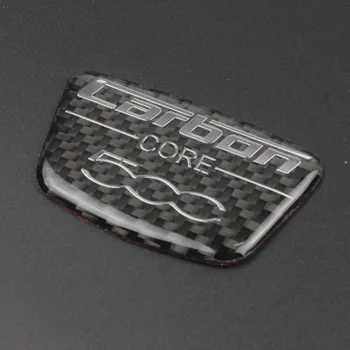 1pcs Automobilių 3D anglies pluošto Lipdukai Sparnas Kamieno Logotipas Ženklelis Lipdukas Apdaila, Tinka fiat 500 