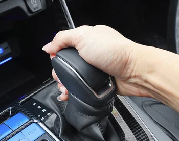 1pcs natūralios Odos Toyota RAV4 2019 2020 2021 Reikmenys, Automobilių pavarų perjungimo svirties rankena rankenėlė