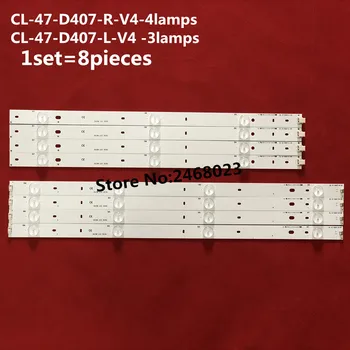 1set=8pcs (4R+4L) LED Juosteles Phi lūpų CL-47-D407-R-V4 CL-47-D407-L-V4 DT-BCMN-U6 DB-B23-U6 Už 47PFL5708/F7 47PFG4109/78