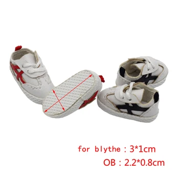 2.3 cm/3.2 cm mini batai obitsu OB11 BJD 11CM lėlės/už blythe Mielas sportiniai bateliai kamuolys bendras lėlės Rankų darbo odiniai batai