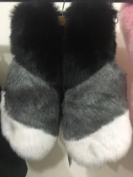 2017 m. Žiemos Naujas mados prekės ženklo Netikrą fox fur šilta liemenė moterų Trumpa striukė žiemos nukentėjo spalvos Dirbtiniais kailių paltai w1703 nemokamas pristatymas