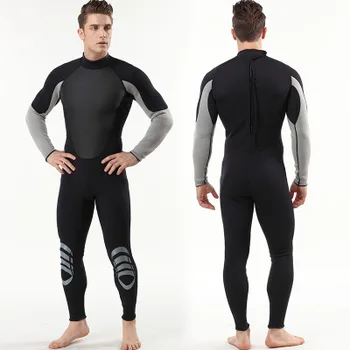 2018 3mm Neopreno vientisas nardymo kostiumas atsparus vandeniui drabužių šiltas hidrokostiumą, banglenčių tiktų Vyrų nemokamai nardymo kostiumas