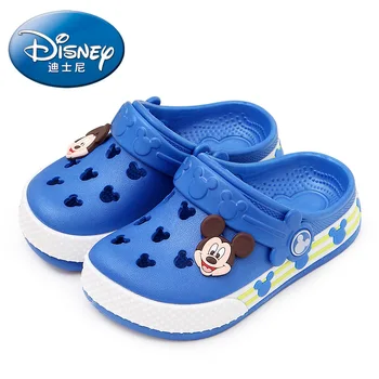 2019 Disney Minnie vaikų skylę batai Vasaros Berniukų ir Mergaičių, Šlepetės Mickey Minnie vaikų Paplūdimio Bateliai