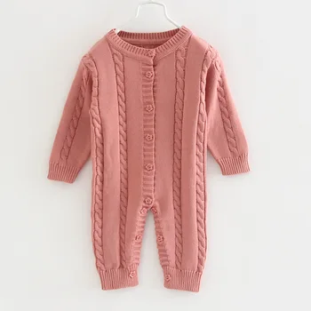 2020 bamblys kūdikių megztinis ilgomis rankovėmis megzti kūdikiams šiltas, minkštas vaikai jumpsuit kūdikių drabužiai Pavasarį, Rudenį, berniukas, mergaitė, pigūs