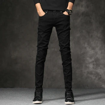 2020 m. pavasarį, rudenį Naujas vyrų Džinsai, Juodas Klasikinis Mados Dizaineris Džinsai Skinny Jeans vyriški laisvalaikio Aukštos Kokybės Slim Fit Kelnės