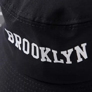 2020 metų Vasaros Laišką Brooklyn Modelis Medvilnės Kibiro Kepurę Vyrai Moterys Žvejybos Hat bad boy Bob, Lauko Kelionės apsaugos nuo Saulės, Skrybėlę, Panama