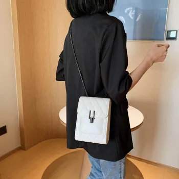 2020 metų vasaros naujas mažas maišelis mini moterų maišą mados mobiliojo telefono maišelį lingge grandinės maišelį pečių maišą ponios krepšys