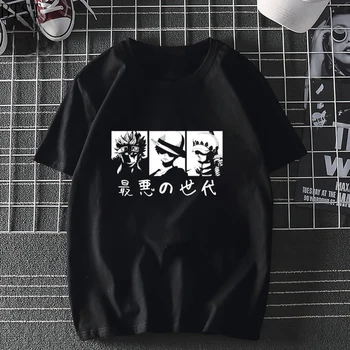 2020 metų Vasaros Vyrų Luffy šiaudų skrybėlę smol logo T Shirt Harajuku Juokinga Medvilnės T Marškinėliai, Unisex Medvilnės patogus Tshirts Anime