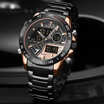 2020 Naujas Laikrodis Prabangūs vyriški Sportiniai Laikrodžiai Vandeniui LED Skaitmeninis Kvarco Ekranas Verslo Laikrodžius Vyrų Relogio Masculino