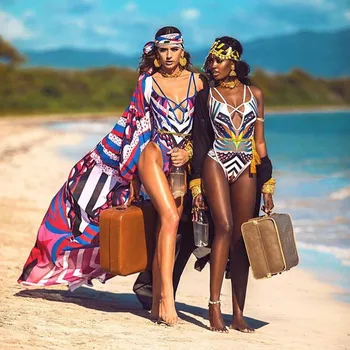 2020 Naują Afrikos Stilius Monokini Spausdinti Vientisi Maudymosi Kostiumėlį Moteris Aukštos Iškirpti Maudymosi Kostiumėliai, Vienas Gabalas Plungės Plaukti Maudymosi Kostiumą Trikini