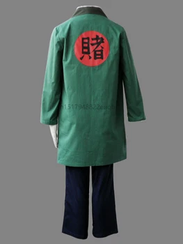 2020 NWE Anime Naruto Tsunade Cosplay kostiumų Vienodas Šalies Helovinas Žalia kimono su perukai Unisex Crossdressing, Pagaminti pagal Užsakymą,
